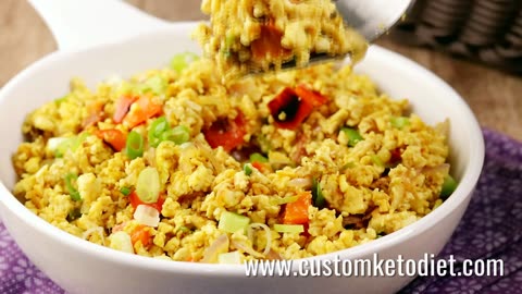 Keto Curried Tofu Scramble