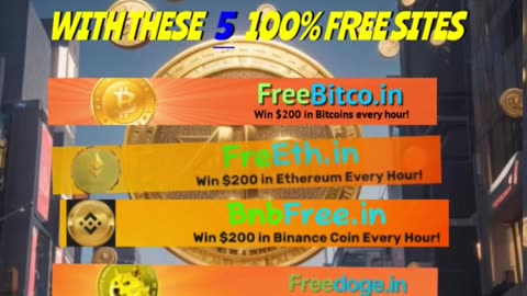 Win up to $1,000 every hour 100% free #freeBitcoin#freeethereum #freetrontrx #freebnb#freedoge