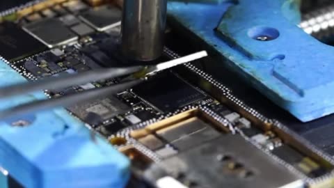 Iphone dublle layer motherboard reballing process