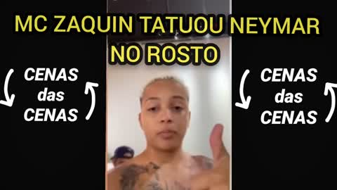 Homenagem ao Neymar Mc Zaquin Tatuou Neymar no Rosto #noticias #brasil #neymar #psg #mcs #rap #trap