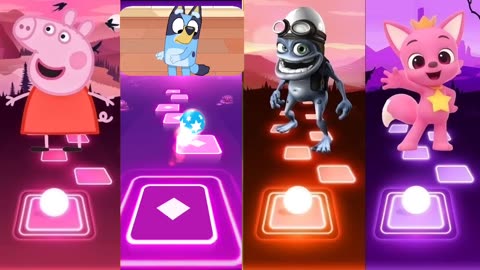 PEPPA PIG 🆚 BLUEY 🆚 CRAZY FROG 🆚 PINKFONG ! WHO WILL WIN 🎯🏆🎶🏅