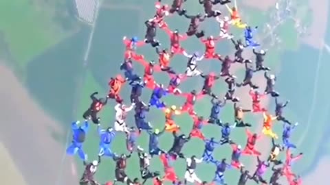 That amazing world record parachuteing