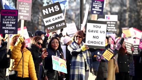 Historic strike hits UK's National Health Service