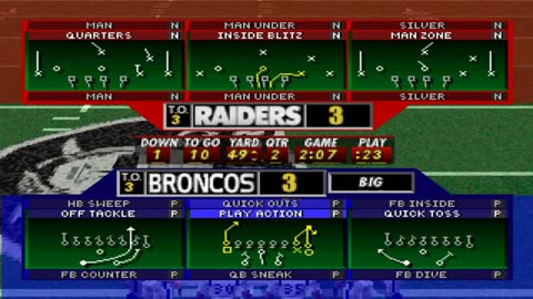 Madden NFL 98 CPU Denver Broncos vs CPU Oakland Raiders
