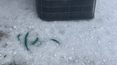 Large And Heavy Hail Struck The City Of Rock Hill, South Carolina