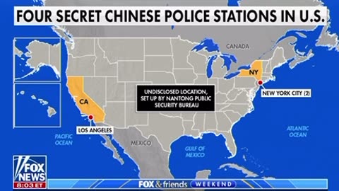 Four Chinese Police Stations in America