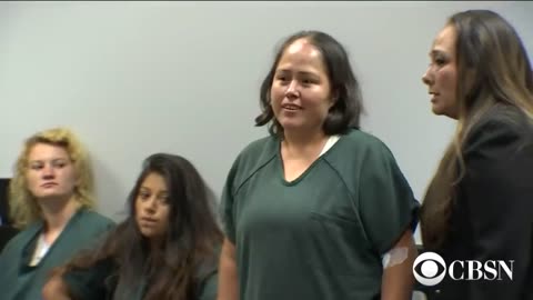 Mom accused of killing family shows bizarre behavior in court