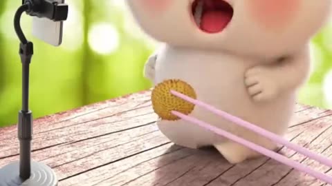 Super Cute And Adorable Little Fat Rabbit---Great Creative(720P_HD)