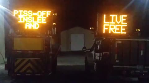 Washington Department of Transportation Maintenance Workers Left Very Public Messages for Jay Inslee