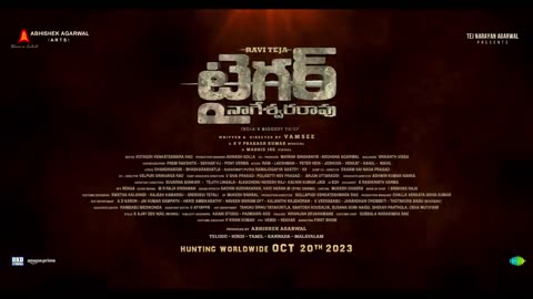 Tiger Nageswara Rao Trailer - Telugu | Ravi Teja | Vamsee | Anupam Kher | Abhishek Agarwal