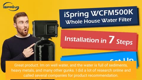 iSpring WF150K Whole House Central Water Filtration System-Overview