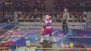 WWE 2K23: Princess Sally Acorn Vs. Pink Ranger (Kimberly Hart) In An Ultimate Monster's Ball Match.