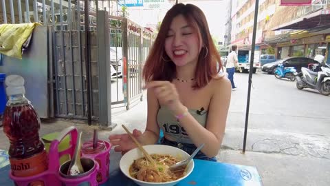 A Street Food Soi in Bangkok