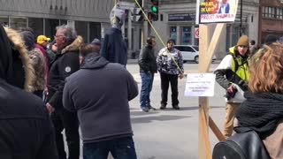 Protesting Taxi Drivers Have Shut Down Streets In Downtown Montreal