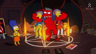 The Simpsons, Summoning Circle, Pentagon with Candles at the Points, Protection Inside the Pentacle (Not Outside) + Monsters University, One Eye Symbolism, Stealing Screams From Children, Gift to Remain Young + Fire