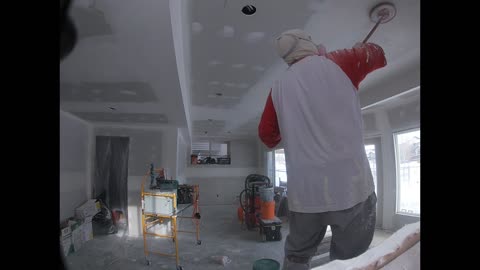 Sanding Basement Walls and Ceilings