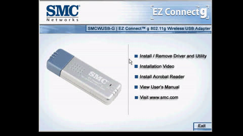 EZ Connect g 802.11g Wireless USB Adapter Installer