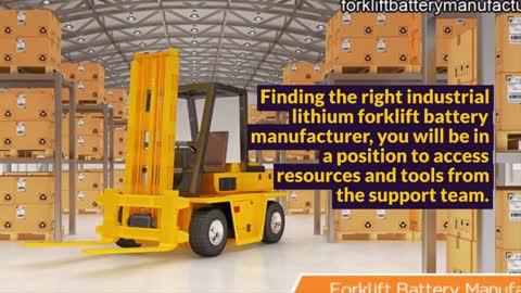 Leading Lithium Ion Forklift Battery Manufacturers China