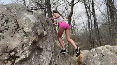 Parkour with my puppy