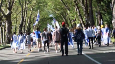 Swift, but Peaceful UW Seattle Gaza Camp Protest - United for Israel March, May 12th