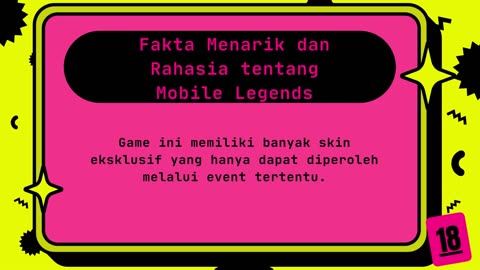 Kumpulan Fakta menarik Mobile Legend part1