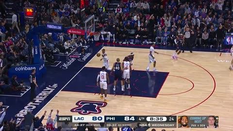 Maxey Drains Three! Sixers Maintain Lead Late in 4th