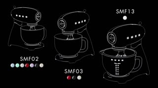 50's Style Stand Mixers _ Smeg SMF02 & SMF03