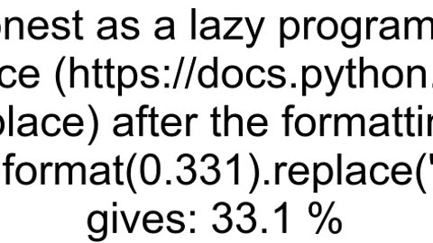 Python format string for percentage with space before