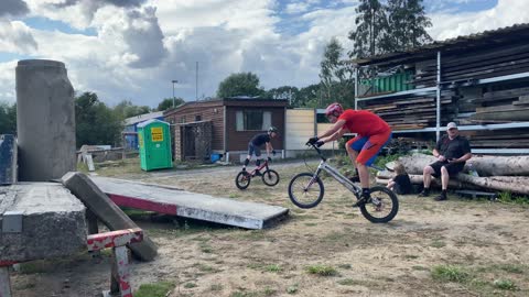 BMX Rider Scales Serious Obstacle