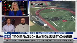 NJ high school students demand reinstatement of suspended teacher