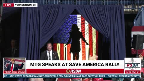 Congresswoman MTG Delivers Remarks at President Trump's Save America Rally in Ohio