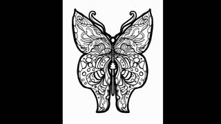 LOVE BUTTERFLIES Magical Planet Earth Beautiful Coloring Book Illustrations