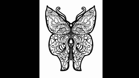 LOVE BUTTERFLIES Magical Planet Earth Beautiful Coloring Book Illustrations
