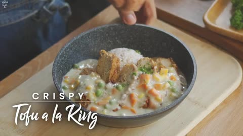 Crispy Tofu a la King Recipe | Vegan and Vegetarian Tofu a la King