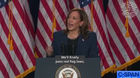 Kamala Harris calls for the enactment of gun confiscation laws, universal gun registration