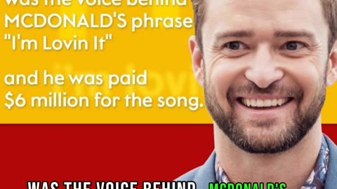 Timberlake's $6M Voice Behind McDonald's Jingle