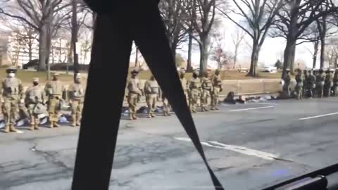 National Guard Soldiers Turn Their Back On Biden’s MotorCade As It Heads To Capitol
