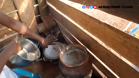 African Village Girl's Life COOKING THE MOST RESPECTED SAUCE IN ACHOLI TRADITIONDEK NGO