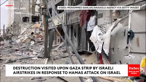 Destruction Visited Upon Gaza Strip By Israeli Airstrikes In Response To Hamas Attack On Israel