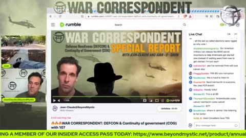🔥🔥🔥WAR CORRESPONDENT: DEFCON & CONTINUITY OF GOVERNMENT (COG) WITH 107