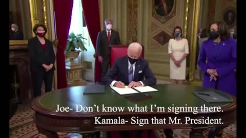 Joe doesn't know what EO he is signing