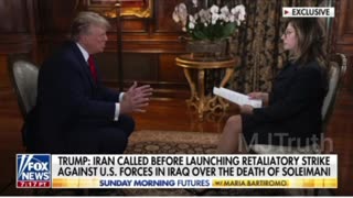 Trump Tells the story of when Iran attacked the US Military base in Iraq on January 8, 2020.