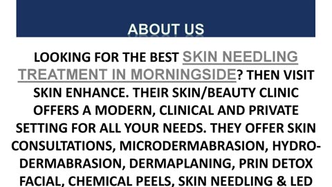 Best Skin Needling Treatment in Morningside