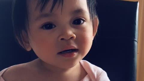 Adorable Toddler Can't Figure Out How To Wink