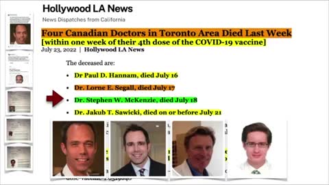 Four Canadian Doctors “Died Suddenly” After Their 4th Booster #DiedSuddenly