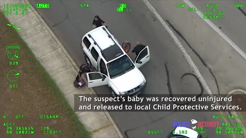 Woman With Baby Leads Police on Wild Car Chase Before Crashing