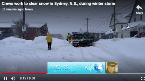 Winter storm pounds Cape Breton, triggers local state of emergency