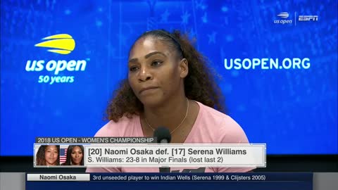 15-Time Tennis Champion Serena Williams Emotionally Calls Out Tennis Double Standards