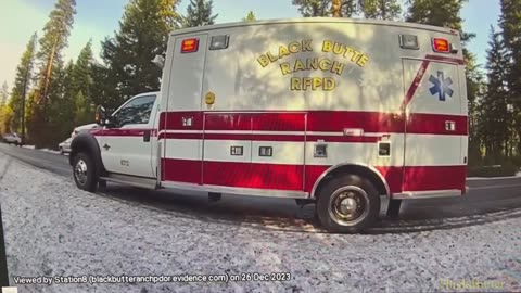 Truck driver cited after sliding on icy Hwy. 20, hitting OSP patrol SUV, Black Butte Ranch ambulance