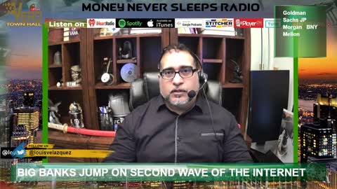 Money Never Sleeps Radio with Louis Velazquez, Goldman Sachs and Crypto